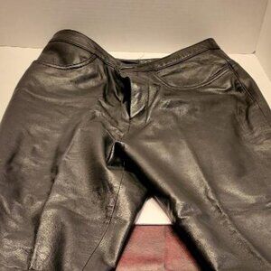 XO XO Black Leather Pants